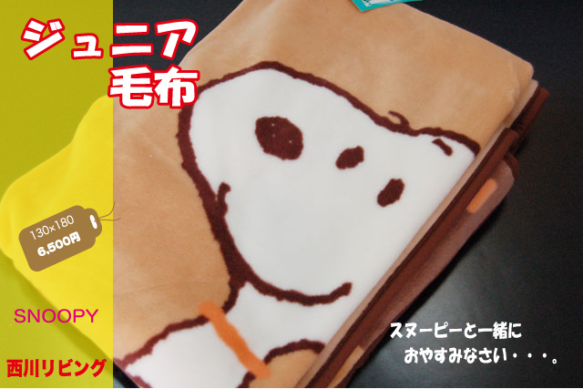 スヌーピージュニア毛布