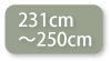 231-250cm