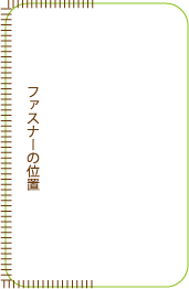 コの字型ファスナー