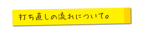 打ち直しの流れについて