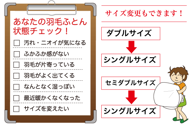 羽毛布団をチェックして見て下さい