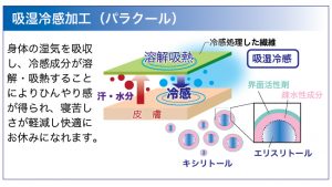 吸湿冷感加工（パラクール）